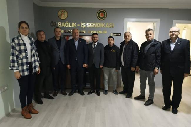 Yeniden Refah Partisinden Öz Sağlık-İş Sendikası Ziyareti