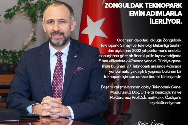Zonguldak Teknopark Emin Adımlarla İlerliyor.