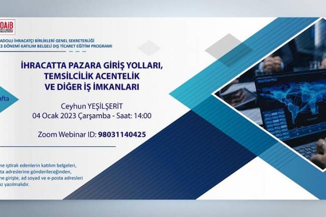 Zonguldak Sanayi Ticaret Odasından Eğitime Davet