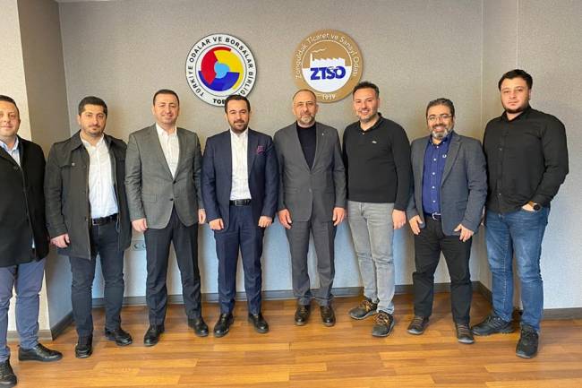 Çeşitli Firma Yetkilileri Zonguldak Ticaret Ve Sanayi Odası Yönetim Kurulu Başkanı Metin Demir’i Ziyaret Etti