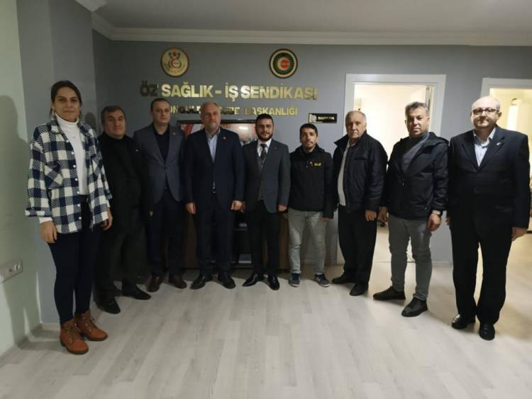 Yeniden Refah Partisinden Öz Sağlık-İş Sendikası Ziyareti