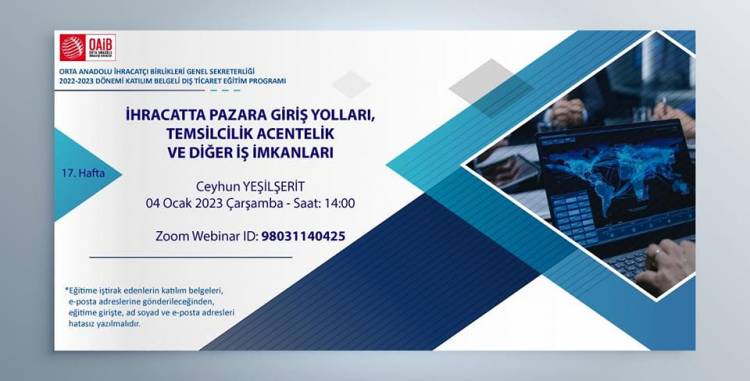 Zonguldak Sanayi Ticaret Odasından Eğitime Davet
